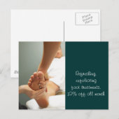 Foto's massage en carrosserie briefkaart (Voorkant / Achterkant)