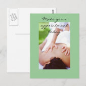 Foto's massage en carrosserie briefkaart (Voorkant / Achterkant)