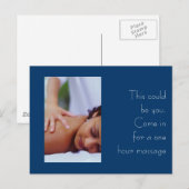 Foto's massage en carrosserie briefkaart (Voorkant / Achterkant)