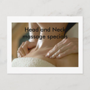 Foto's massage en carrosserie briefkaart