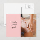 Foto's massage en carrosserie briefkaart (Voorkant / Achterkant)