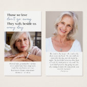 Foto's Memorial Begrafenisgebed Kaart (Voorkant /achterkant)