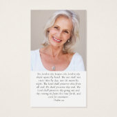 Foto's Memorial Begrafenisgebed Kaart (Achterkant)