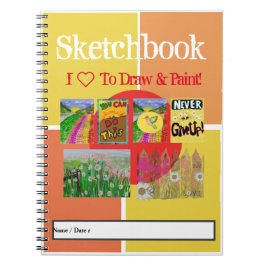 Foto's met 6 panelen, familie, huisdieren, kunstwe notitieboek