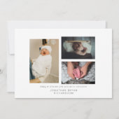 Foto's met blauw foto's Welkom, bekendmaking Kaart (Achterkant)