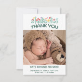 Foto's met handgeschreven Baby shower Bedankkaart (Voorkant)