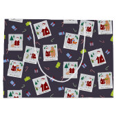 Foto's met kerstcadeau tas groot cadeauzakje (Achterkant)