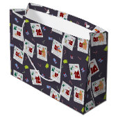 Foto's met kerstcadeau tas groot cadeauzakje (Achterkant Gekanteld)