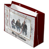 Foto's met kerstmis aanpassen groot cadeauzakje (Voorkant Gekanteld)