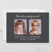 Foto's met kindertijd sparen de uitnodiging tot da (Voorkant)