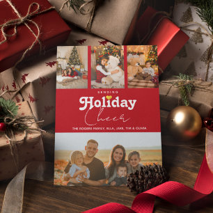 Foto's met kronkelvormige hartslag verzenden feestdagenkaart