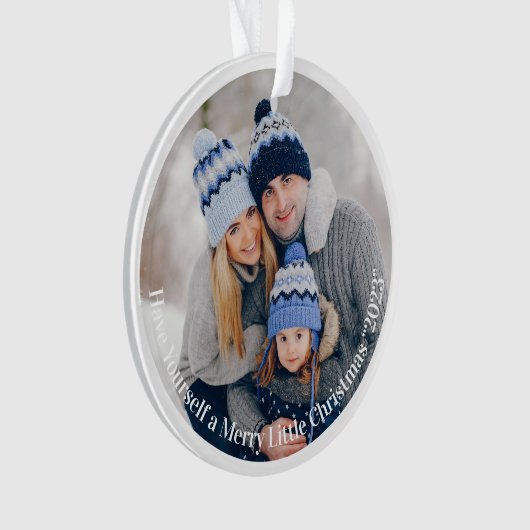 Foto's met prettige kerstdagen ornament (voorkant)