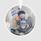 Foto's met prettige kerstdagen ornament (achterkant)