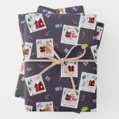 Foto's met Santa inpakpapier (In situ)