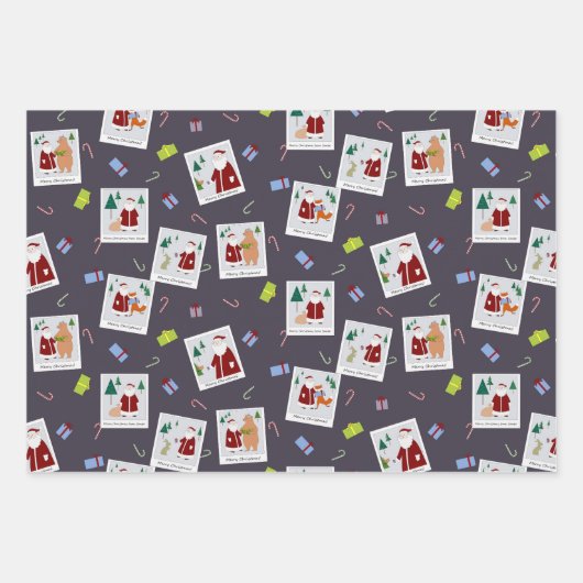 Foto's met Santa inpakpapier (Voorkant)