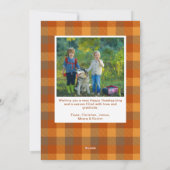 Foto's met Thanksgiving op grote schaal Feestdagenkaart (Achterkant)