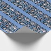 Foto's mozaïek van dodelijke walvissen cadeaupapier (Hoek)