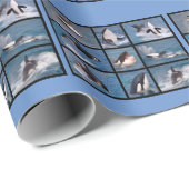 Foto's mozaïek van dodelijke walvissen cadeaupapier (Rol Hoek)