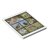 Foto's mozaïekalpiene marmots en edelweiss notitieblok (Schuin)