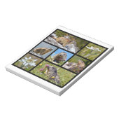 Foto's mozaïekalpiene marmots en edelweiss notitieblok (Linkerzijde)