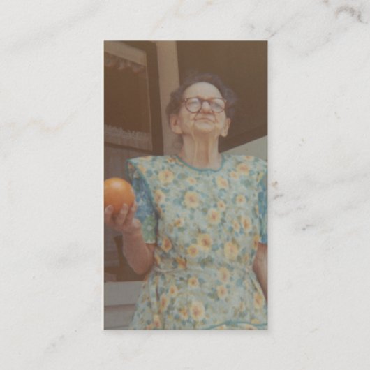  foto's (oma josephine) visitekaartje (Voorkant)