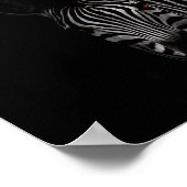 foto's op zebra, zwart en wit poster (Hoek)