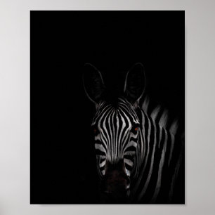 foto's op zebra, zwart en wit poster