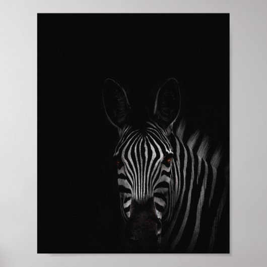 foto's op zebra, zwart en wit poster (Voorkant)