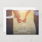 Foto's opslaan van het Briefkaart Datumaankondigin (Voorkant / Achterkant)