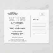 Foto's opslaan van het Briefkaart Datumaankondigin (Achterkant)