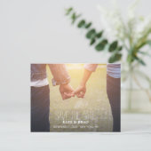 Foto's opslaan van het Briefkaart Datumaankondigin (Staand voorkant)