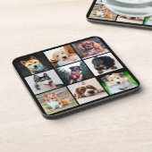 Foto's puppies Honden Instagram Bier Onderzetter (Linkerzijde)