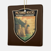 Foto's Rocks National Lakeshore Travel  Keramisch Ornament (Links)