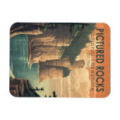 Foto's Rocks National Lakeshore Travel  Magneet (Horizontaal)