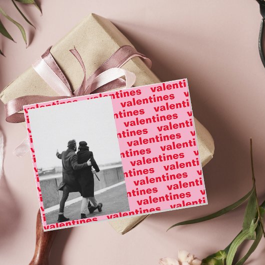 Foto's rood en roze | Happy Valentines Day Pos Briefkaart
