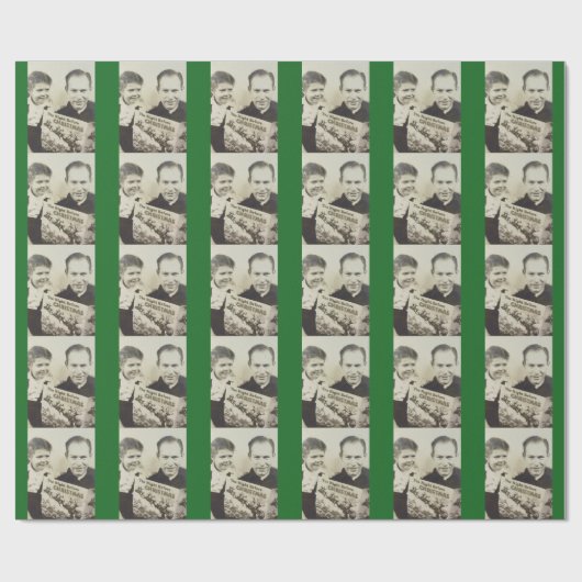  foto's 's nachts voor Kerstmis' Cadeaupapier (Vlak)