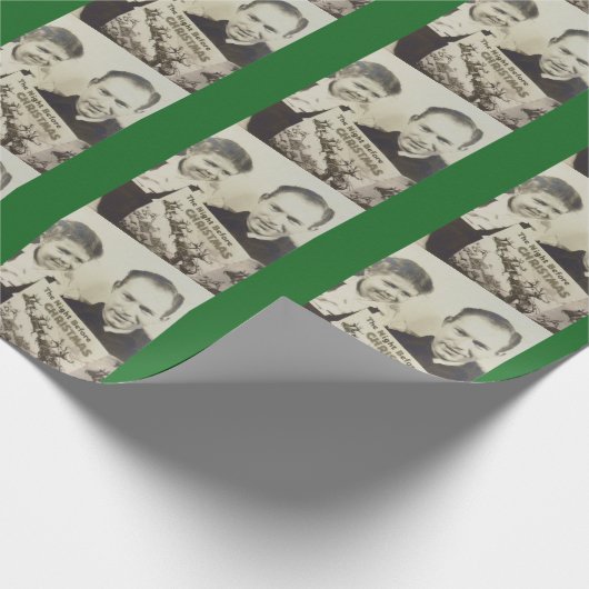  foto's 's nachts voor Kerstmis' Cadeaupapier (Hoek)