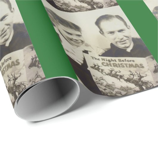 foto's 's nachts voor Kerstmis' Cadeaupapier (Rol Hoek)