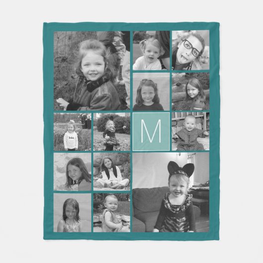 Foto's samenvoegen - maximaal 13 afbeeldingen KUNN Fleece Deken (Voorkant)