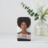 Foto's scanbaar QR Visitekaartje (Staand voorkant)