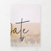 Foto's Script Modern Wedding Save The Date Kaart (Cover)
