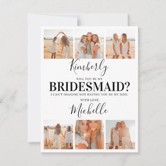 Foto's toevoegen | Bent u mijn Bridesmaid? Voorste (Voorkant)