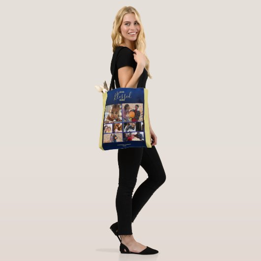Foto's toevoegen Blessed Year Photo Canvas tas (Op model)