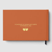 Foto's toevoegen Trouwbrieven aan het bruid gasten Gastenboek (Achterkant)