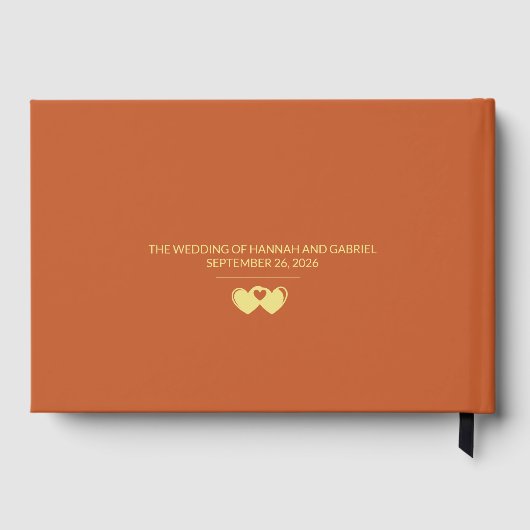 Foto's toevoegen Trouwbrieven aan het bruid gasten Gastenboek (Achterkant)