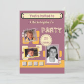 Foto's toevoegen voor mannen van elke 21e jarige f kaart (Staand voorkant)