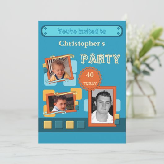 Foto's toevoegen voor mannen van elke leeftijd waa kaart (Staand voorkant)