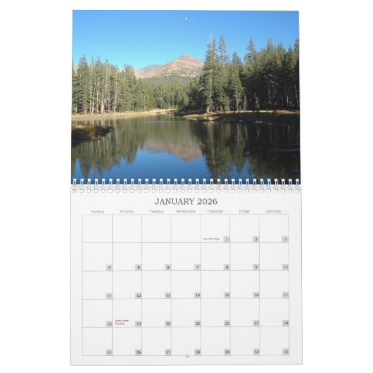 Foto's uit alle staten kalender (Jan 2026)