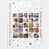 Foto's uit de bijtende kerstfamilie fleece deken (Voorkant)