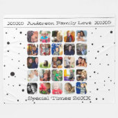 Foto's uit de bijtende kerstfamilie fleece deken (Voorkant (Horizontaal))